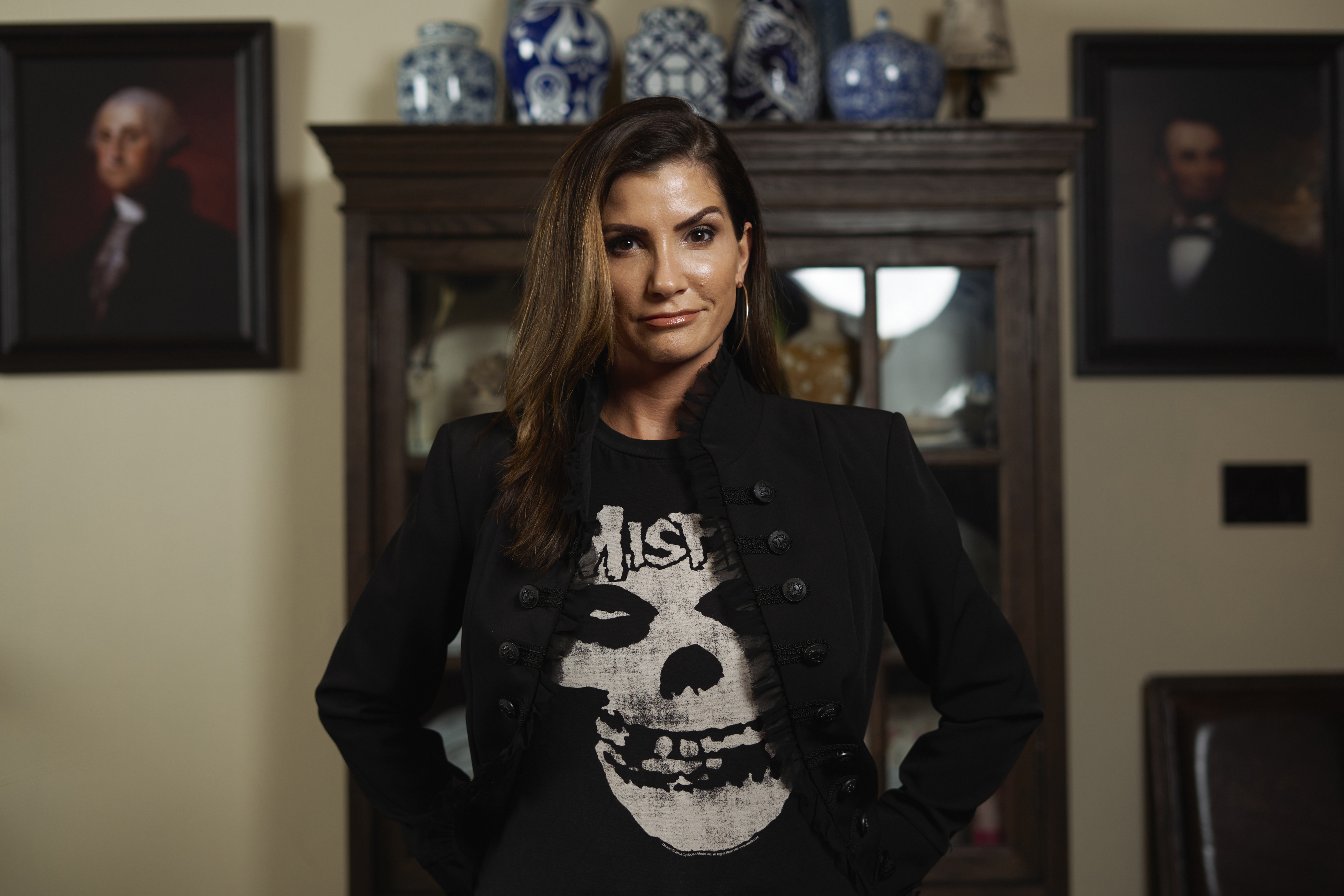 Former National Rifle Association spokeswoman Dana Loesch, now a conservative media powerhouse, poses at her home near Dallas. MUST CREDIT: Photo for The Washington Post by Cooper Neill